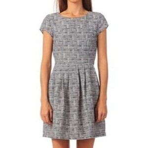 Naf Naf Blue Silver Gray Metallic Dress 36 US 6 small